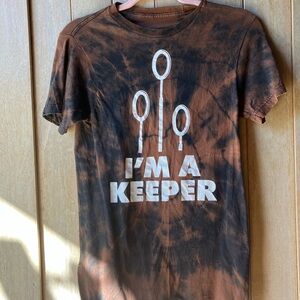 Reverse Tie-Dye 'I'm a Keeper' , Harry Potter Tshirt